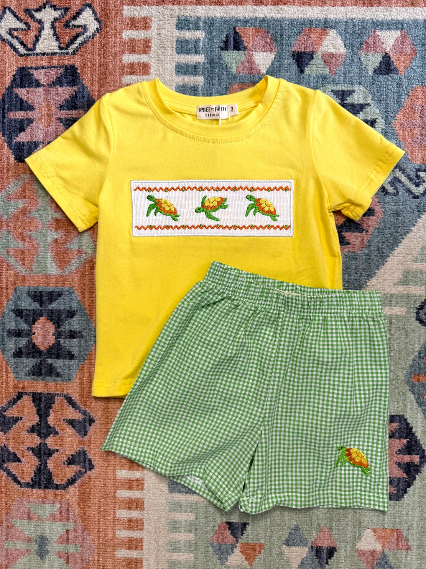Boy’s Smocked Turtle Set
