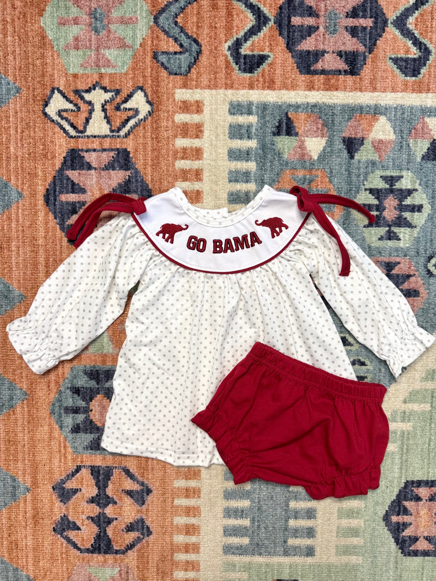 Go Bama Polka Dot Bloomer Set