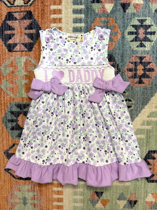 “I 💜 Daddy” Floral Dress
