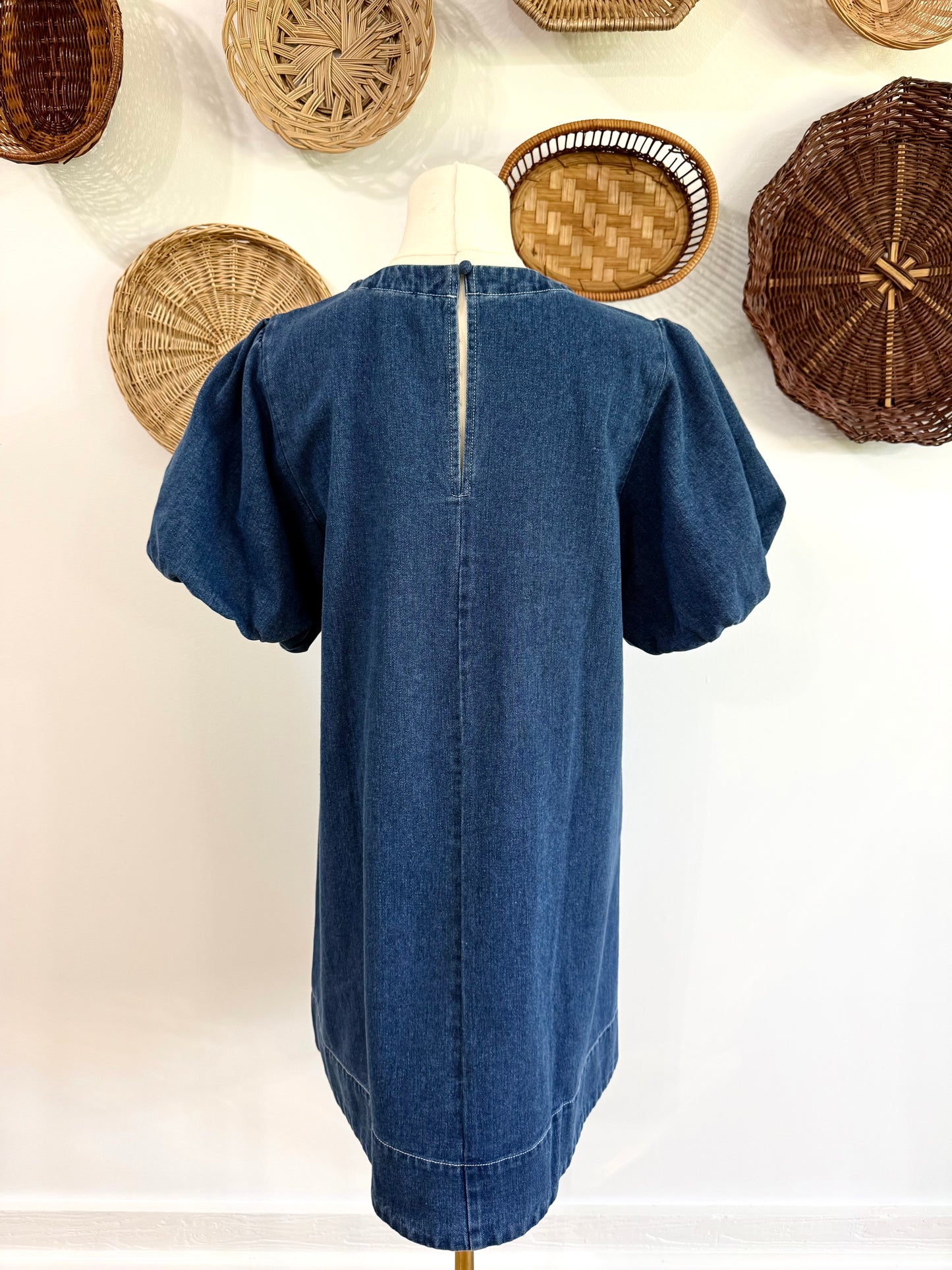 The Scout Denim Puff Sleeve Dress
