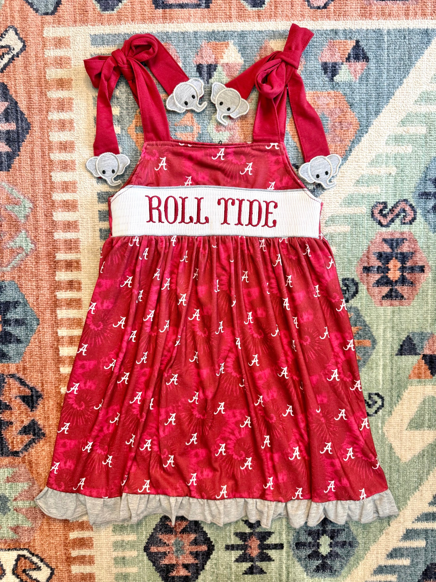 Roll Tide Smocked Dress