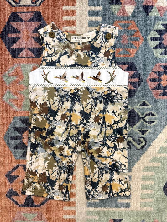 Boy’s Smocked Duck Camo Jon Jon