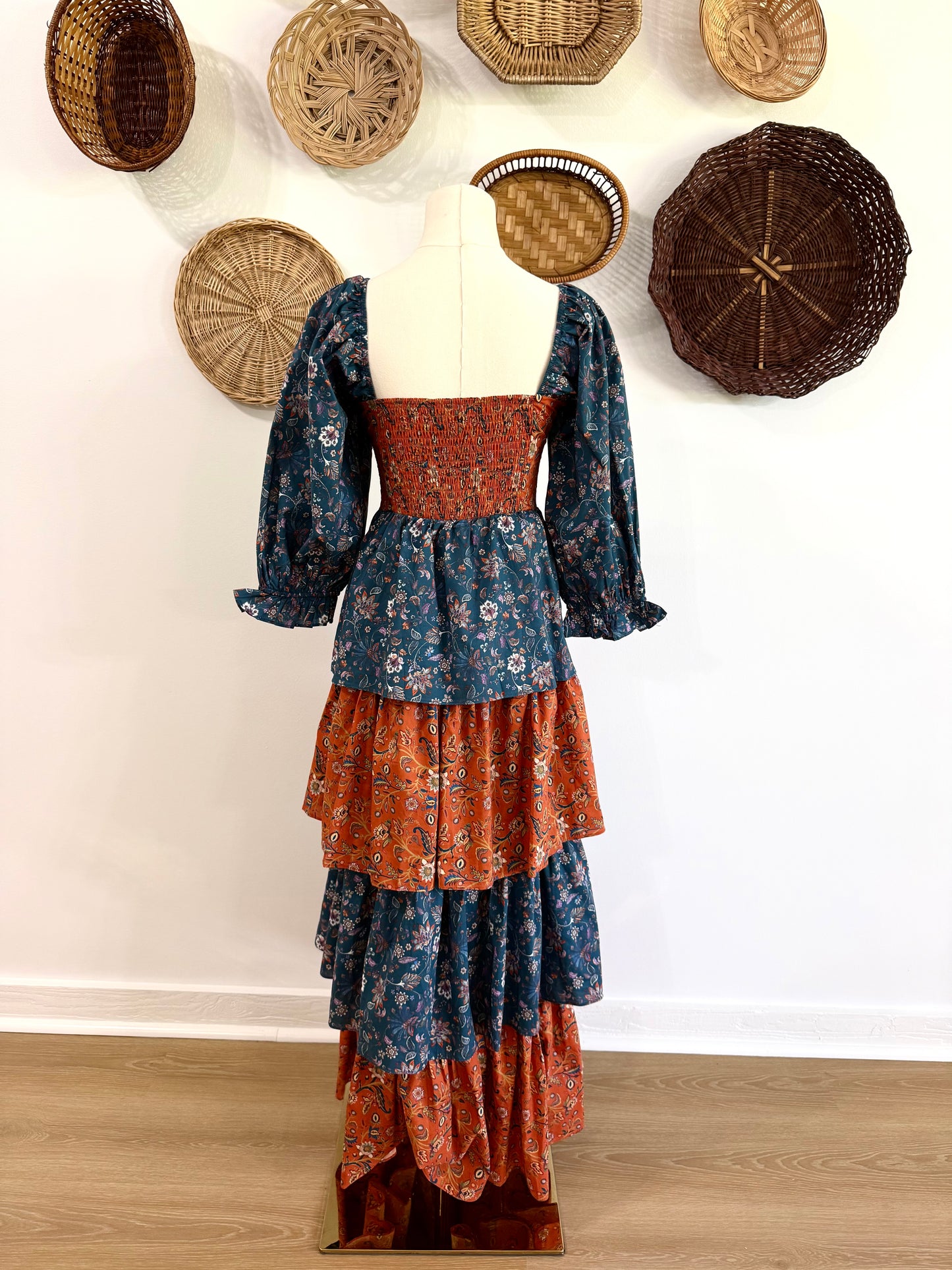 The Hazel Floral Tiered Ruffle Maxi Dress