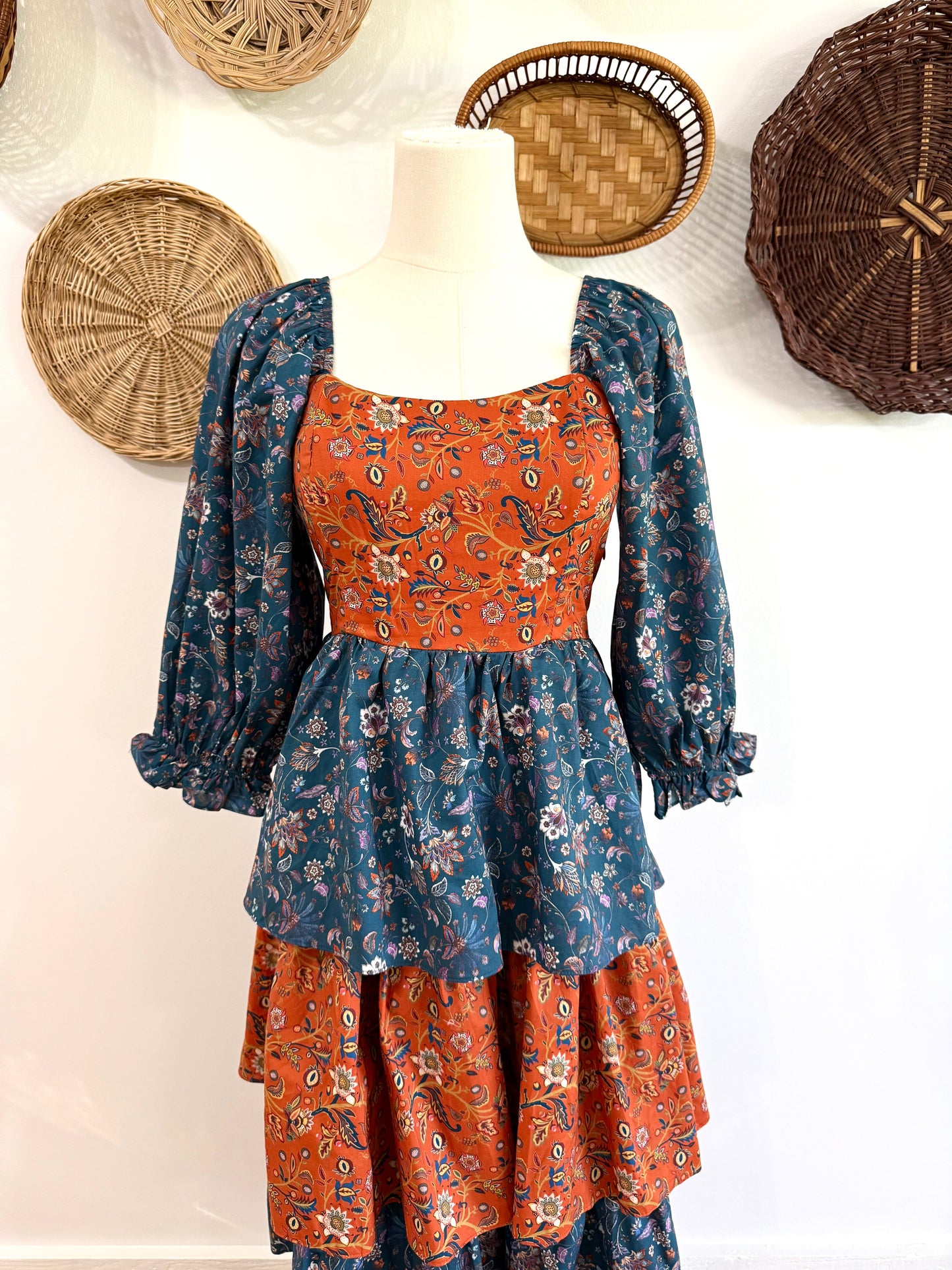 The Hazel Floral Tiered Ruffle Maxi Dress