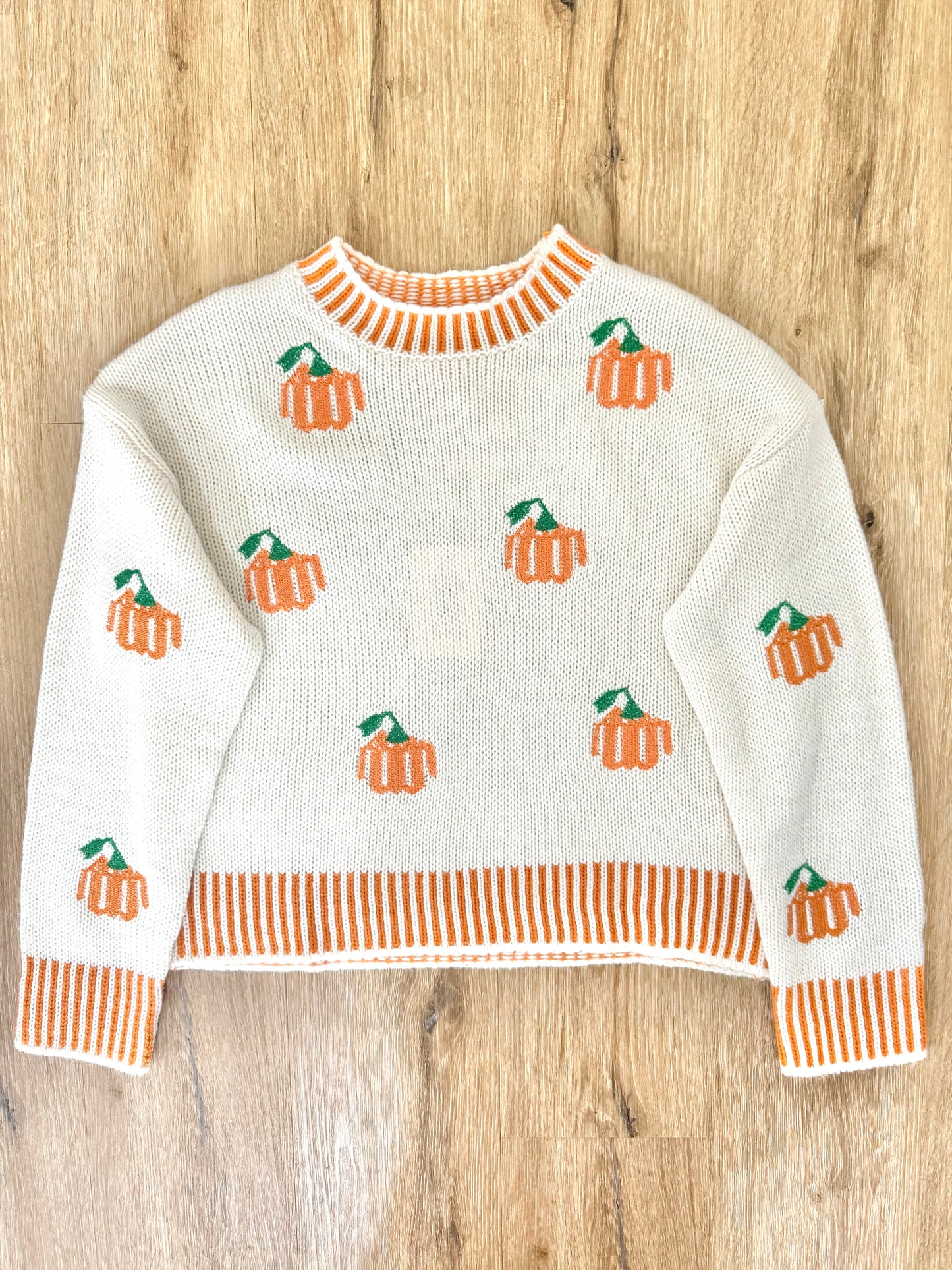 The Pumpkin Patch Sweater in Cream