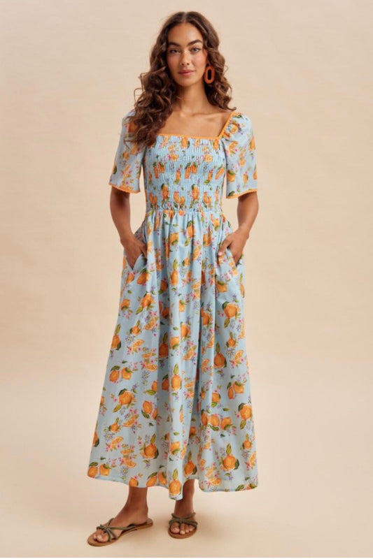 The Summer Citrus Maxi Dress