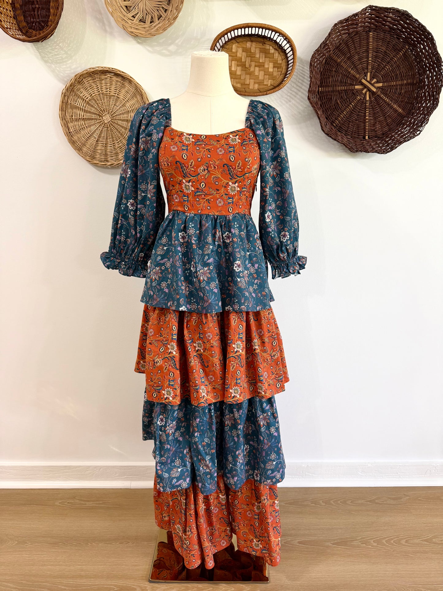 The Hazel Floral Tiered Ruffle Maxi Dress