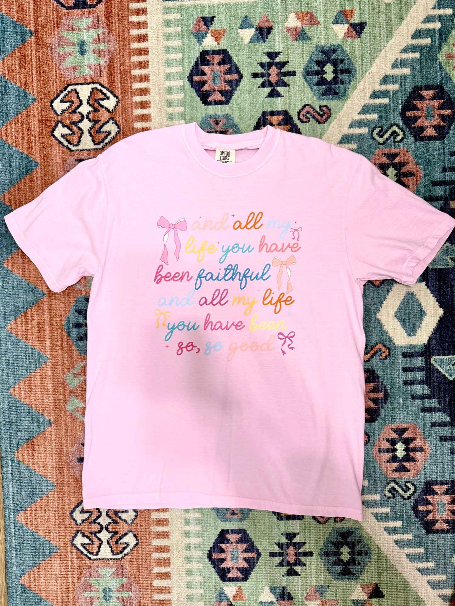 “Goodness of God” Comfort Colors T Shirt in Pink