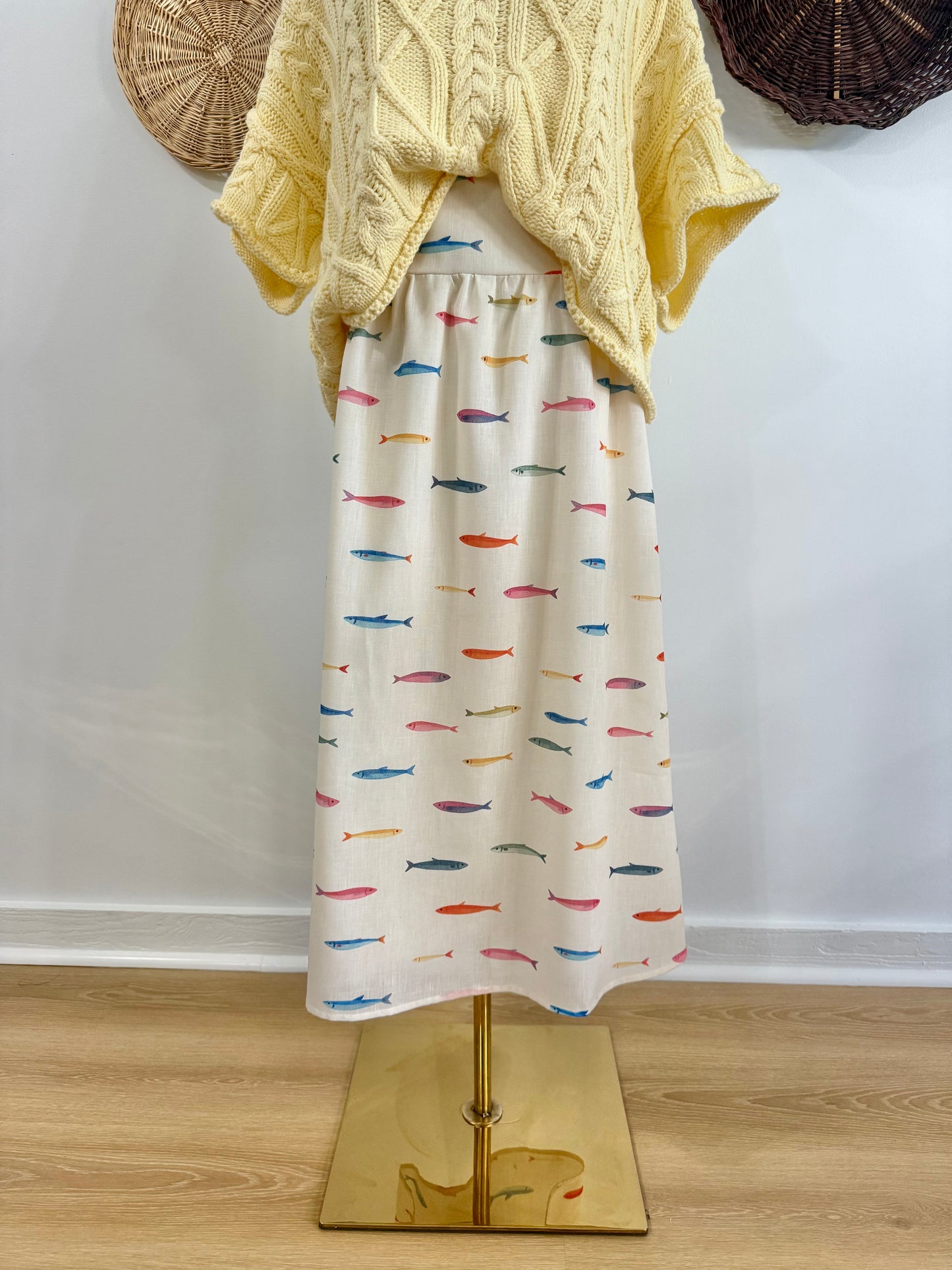 The Pearla Fish Print Skirt