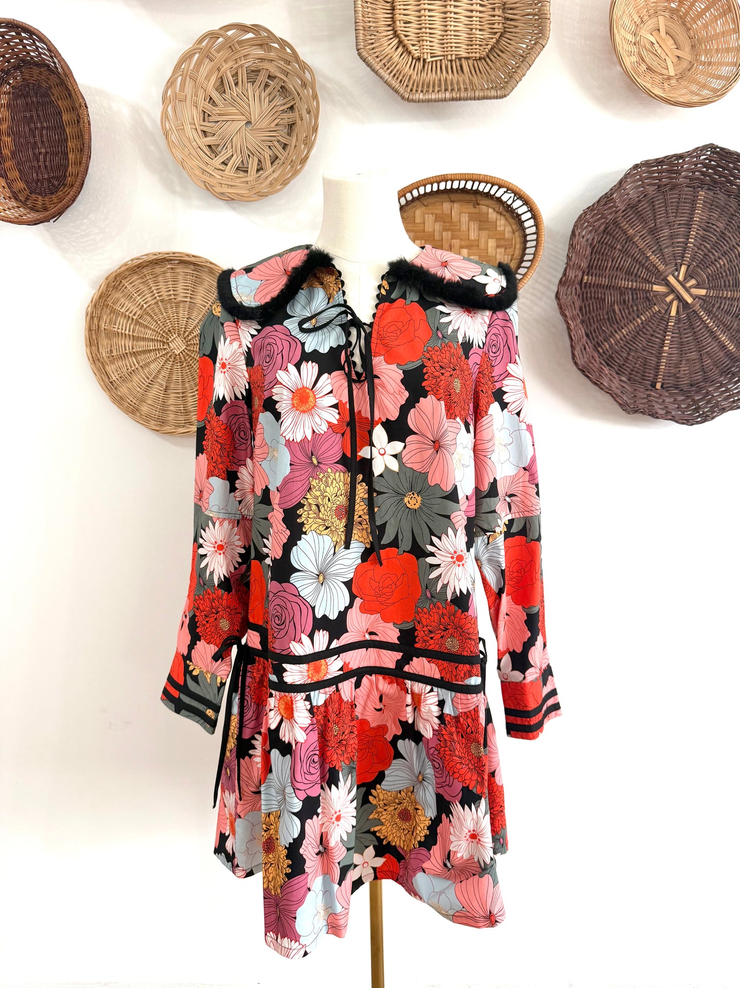 The Isla Bib Collar Floral Dress