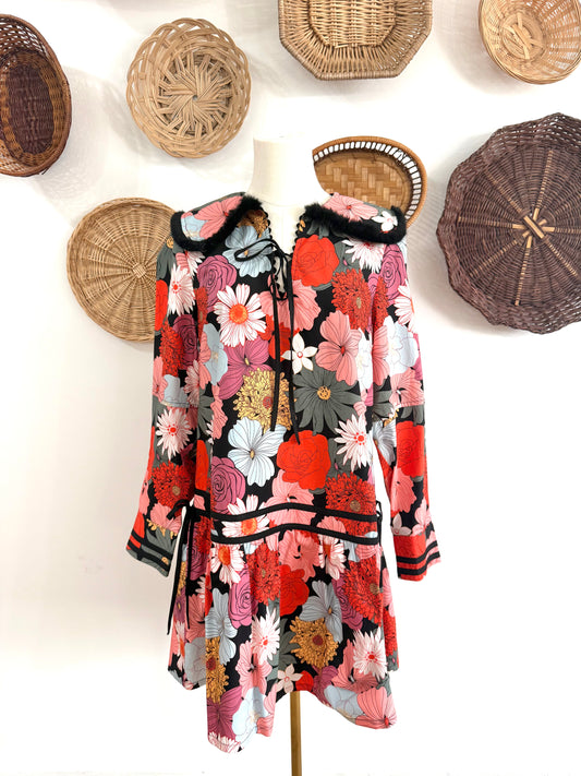 The Isla Bib Collar Floral Dress