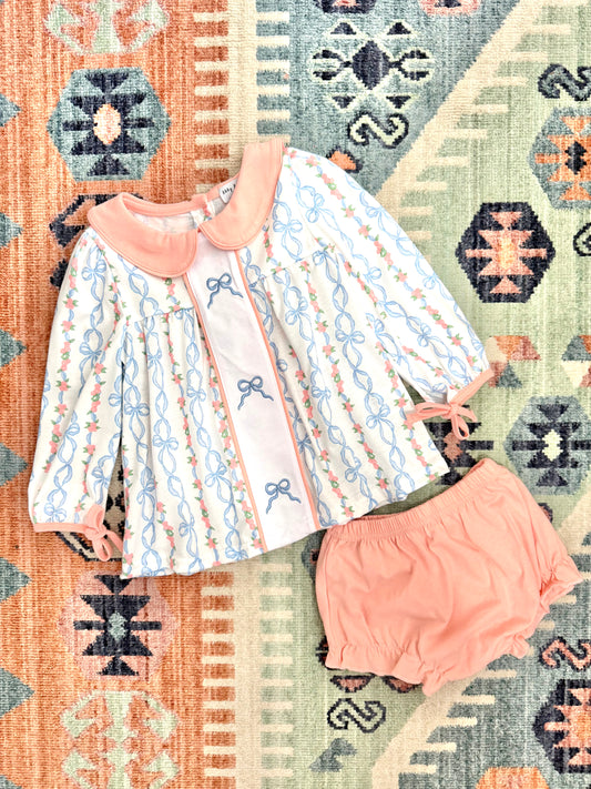 Coquette Bow & Floral Bloomer Set